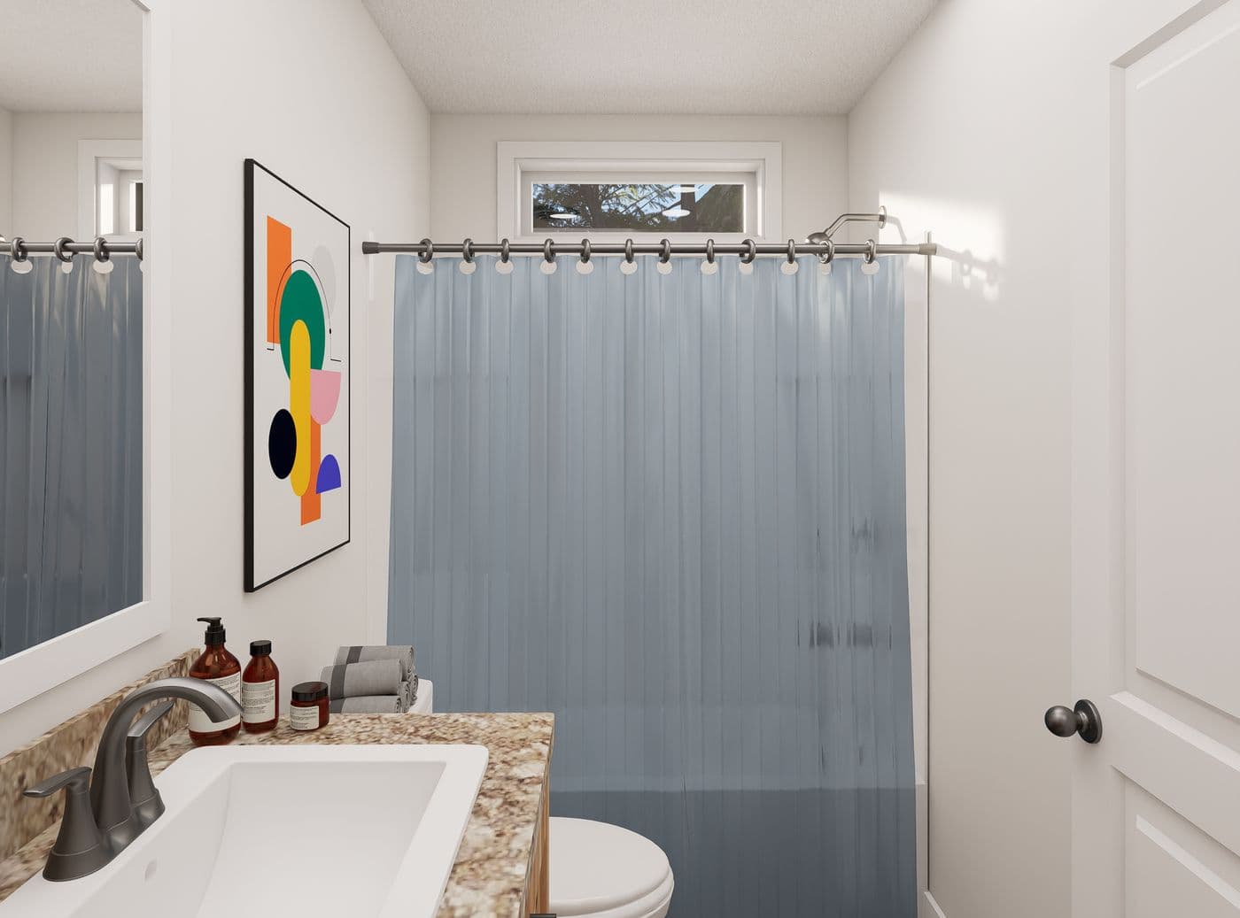 The 5029 IMAGINE Guest Bathroom. This Manufactured Mobile Home features 2 bedrooms and 2 baths.