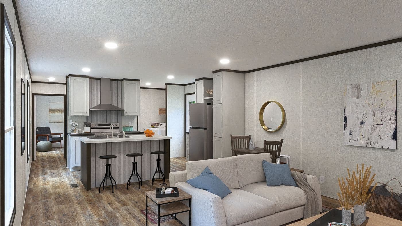 The ESSENCE Foyer. This Manufactured Mobile Home features 3 bedrooms and 2 baths.