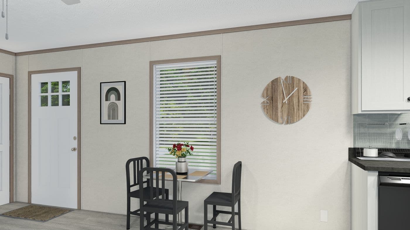 The 5216-4790 THE PULSE Foyer. This Manufactured Mobile Home features 2 bedrooms and 1 bath.