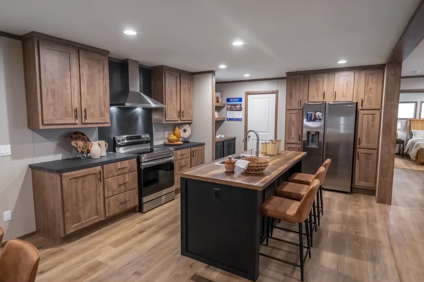 The SEVIER Kitchen. This Manufactured Mobile Home features 4 bedrooms and 3 baths.