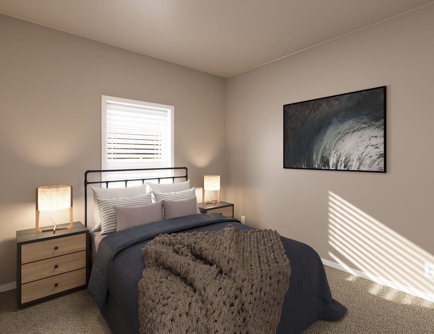 The PREFERRED PLUS CP601F  CLAYTON Bedroom. This Manufactured Mobile Home features 3 bedrooms and 2 baths.