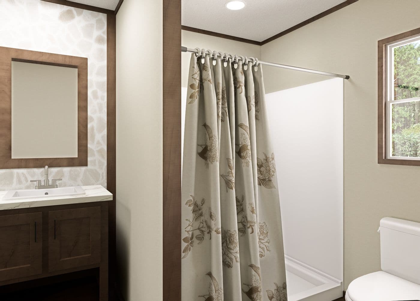 The DESOTO Primary Bathroom. This Manufactured Mobile Home features 3 bedrooms and 2 baths.