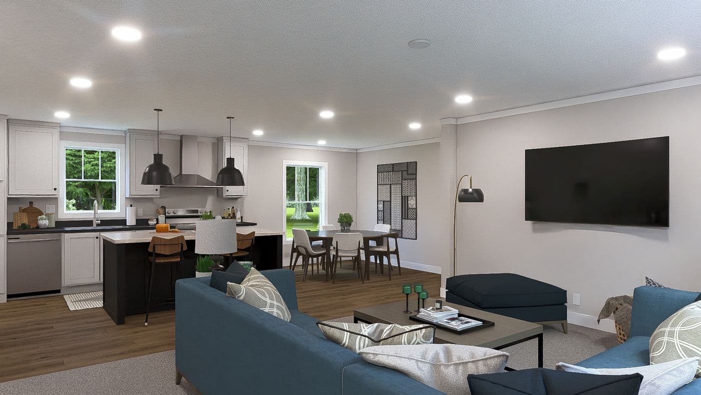 The WONDERFUL WORLD Foyer. This Manufactured Mobile Home features 3 bedrooms and 2 baths.