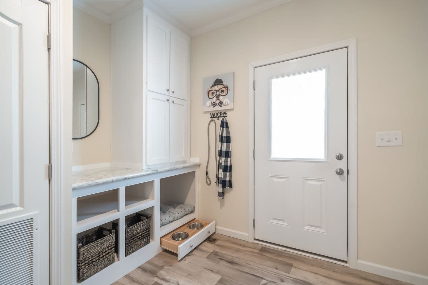 The SUPER 68 ELITE Utility Room. This Manufactured Mobile Home features 3 bedrooms and 2 baths.