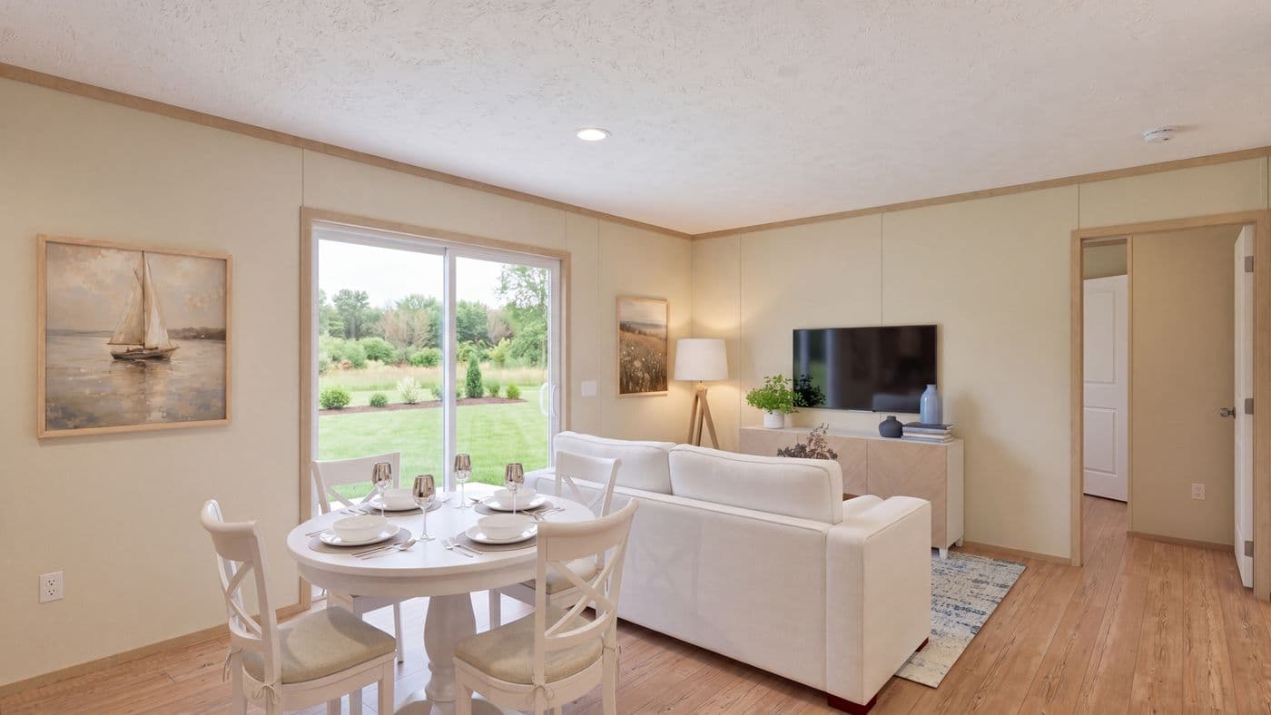 The BOONE Den. This Manufactured Mobile Home features 4 bedrooms and 2 baths.