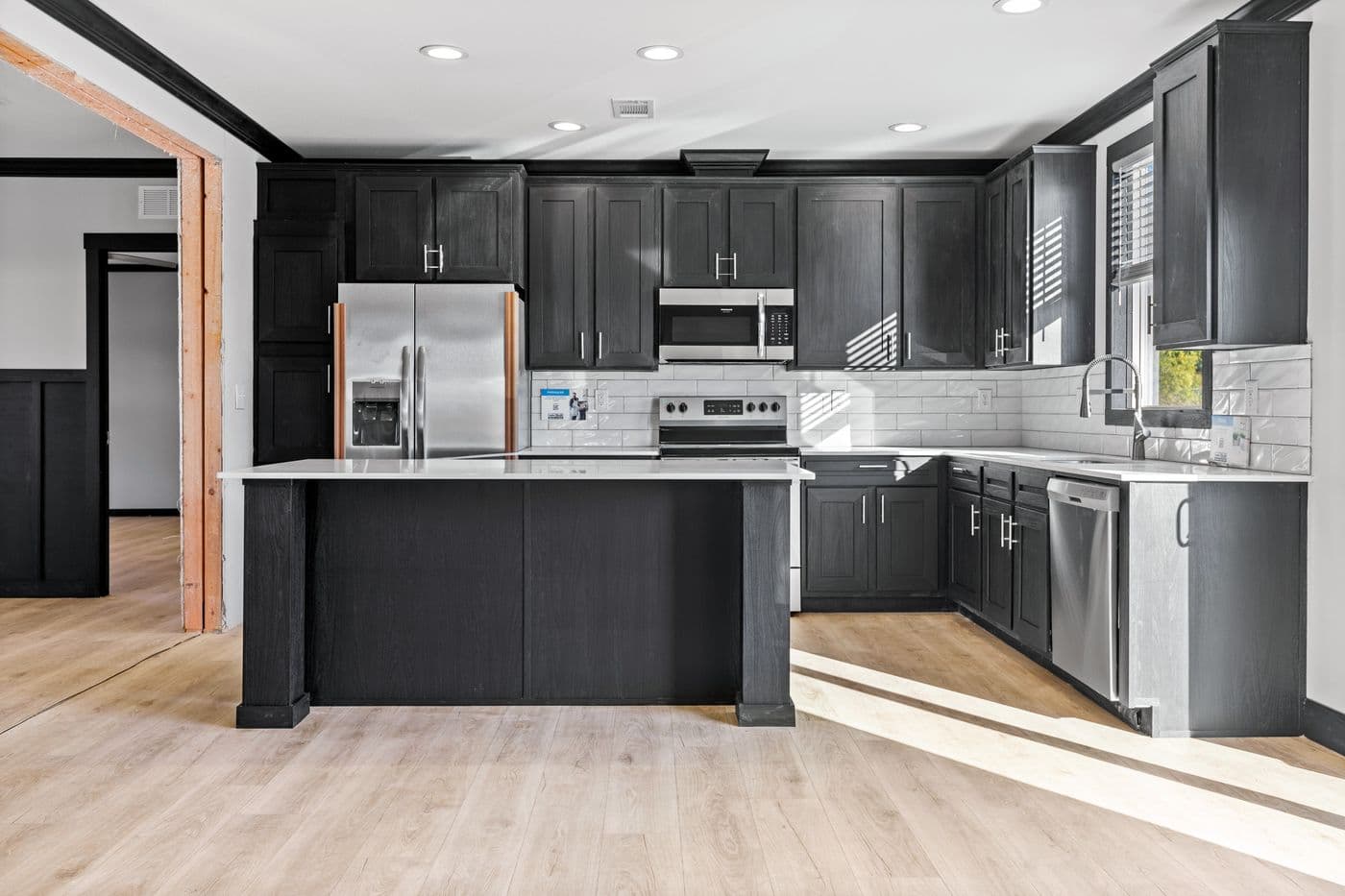 The THE SIERRA Kitchen. This Manufactured Mobile Home features 4 bedrooms and 2 baths.