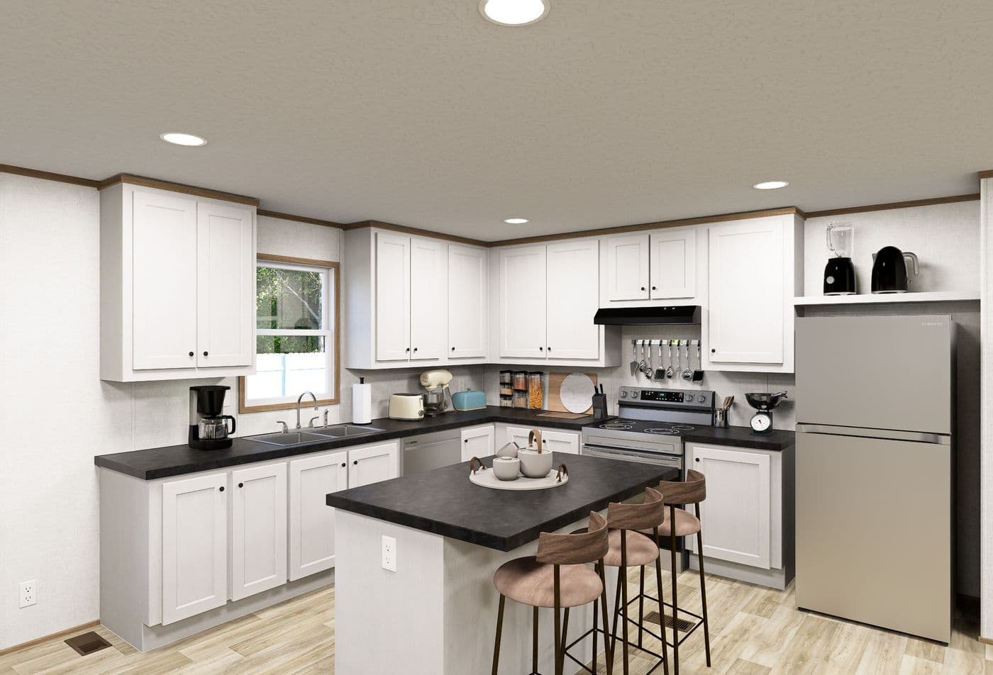 The ELEMENT Kitchen. This Manufactured Mobile Home features 3 bedrooms and 2 baths.
