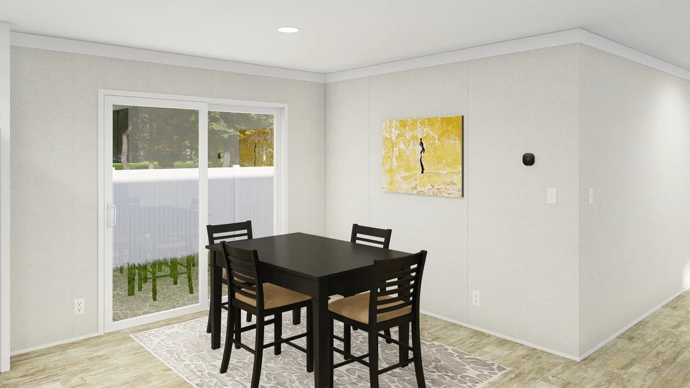 The GRAND LIVING 76 Dining Area. This Manufactured Mobile Home features 4 bedrooms and 2 baths.