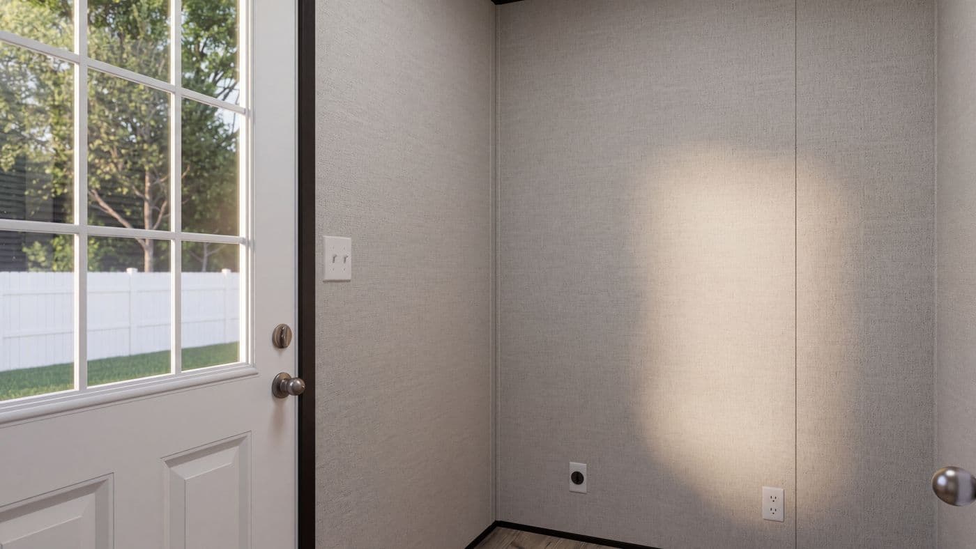 The THE MOUNTAINEER 52 Utility Room. This Manufactured Mobile Home features 3 bedrooms and 2 baths.