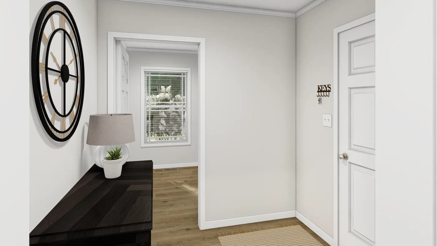 The HAWTHORNE Keeping Room. This Manufactured Mobile Home features 3 bedrooms and 2 baths.