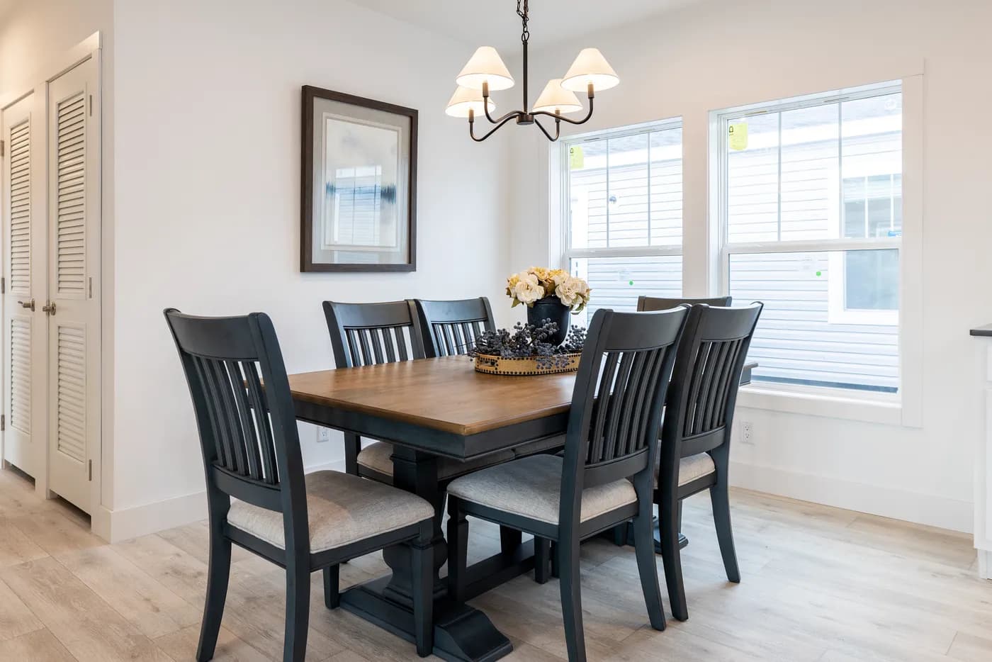 The WINSTON Dining Room. This Manufactured Mobile Home features 3 bedrooms and 2 baths.
