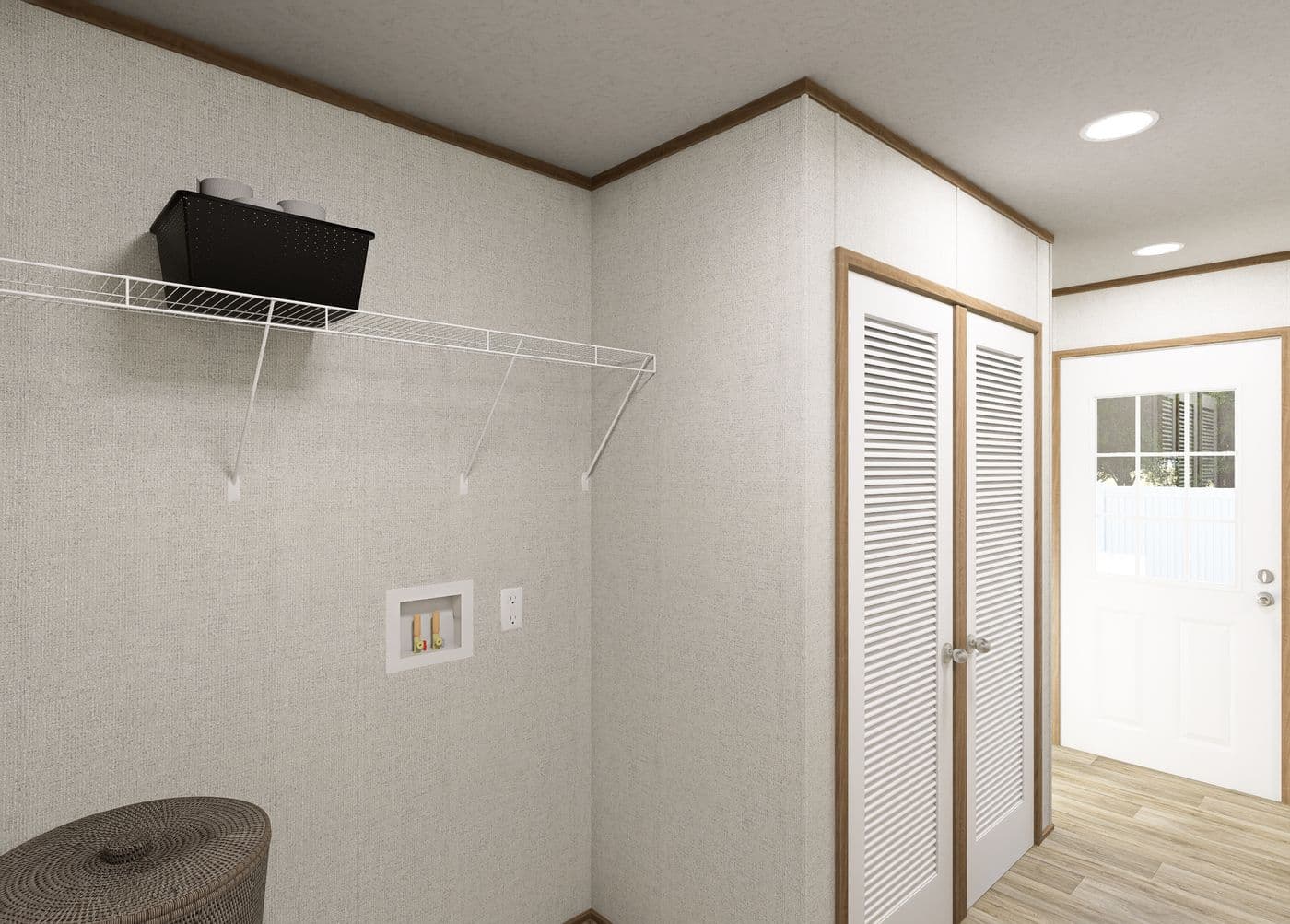 The BEACON  16X66 Utility Room. This Manufactured Mobile Home features 3 bedrooms and 2 baths.
