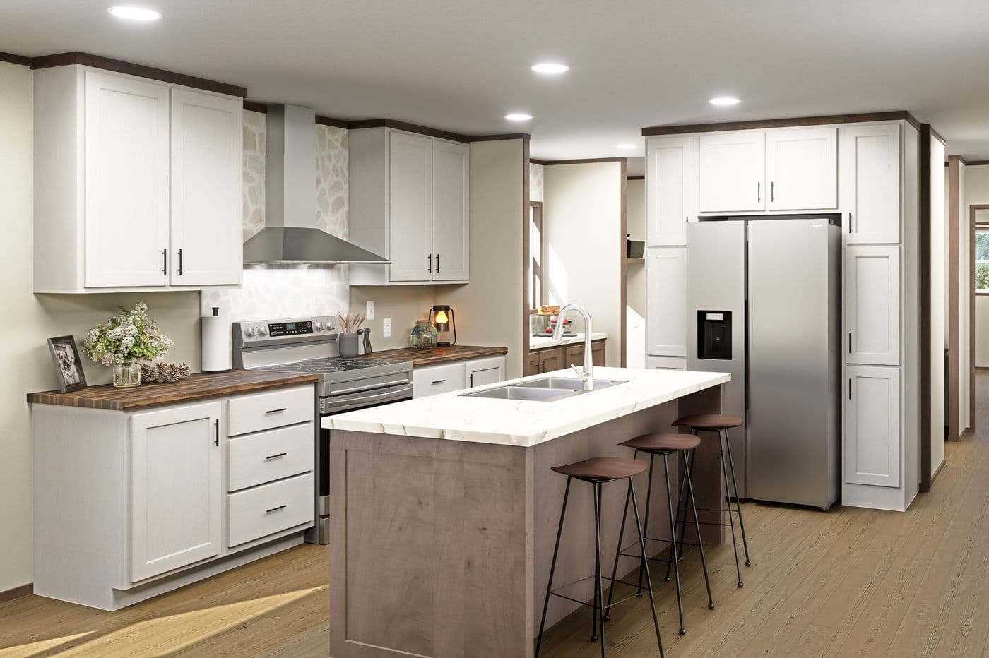 The TIDE Kitchen. This Manufactured Mobile Home features 2 bedrooms and 2 baths.