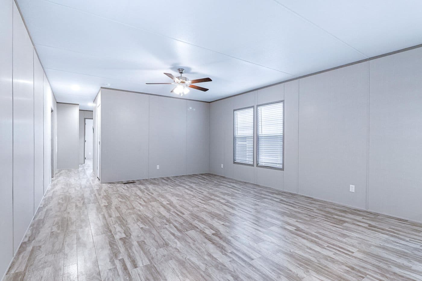 The BREEZE 16723A Exterior. This Manufactured Mobile Home features 3 bedrooms and 2 baths.