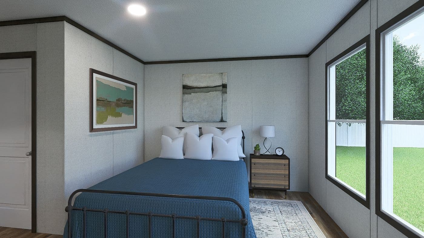 The EMPOWER Bedroom. This Manufactured Mobile Home features 4 bedrooms and 2 baths.