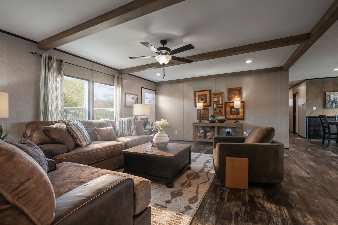 The THE TRIBUTARY Exterior. This Manufactured Mobile Home features 3 bedrooms and 2 baths.