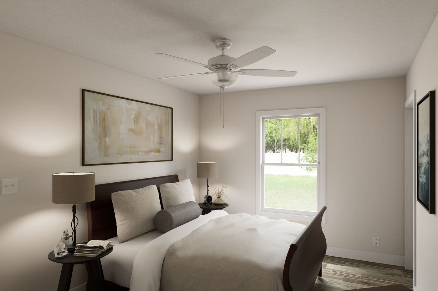 The 6016-SW021 Primary Bedroom. This Manufactured Mobile Home features 2 bedrooms and 2 baths.