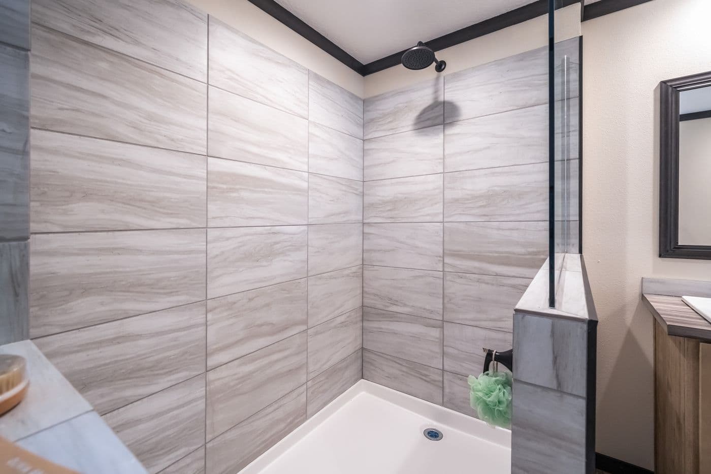 The BOUJEE 2 Primary Bathroom. This Manufactured Mobile Home features 3 bedrooms and 2 baths.