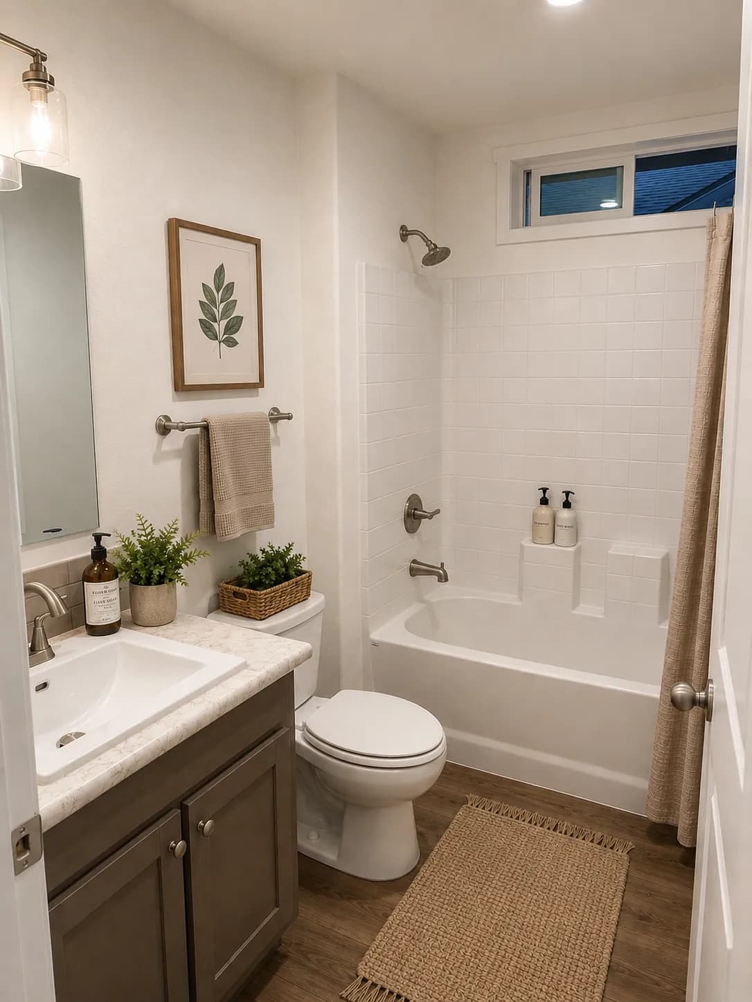 The 5023 IMAGINE Guest Bathroom. This Manufactured Mobile Home features 3 bedrooms and 2 baths.