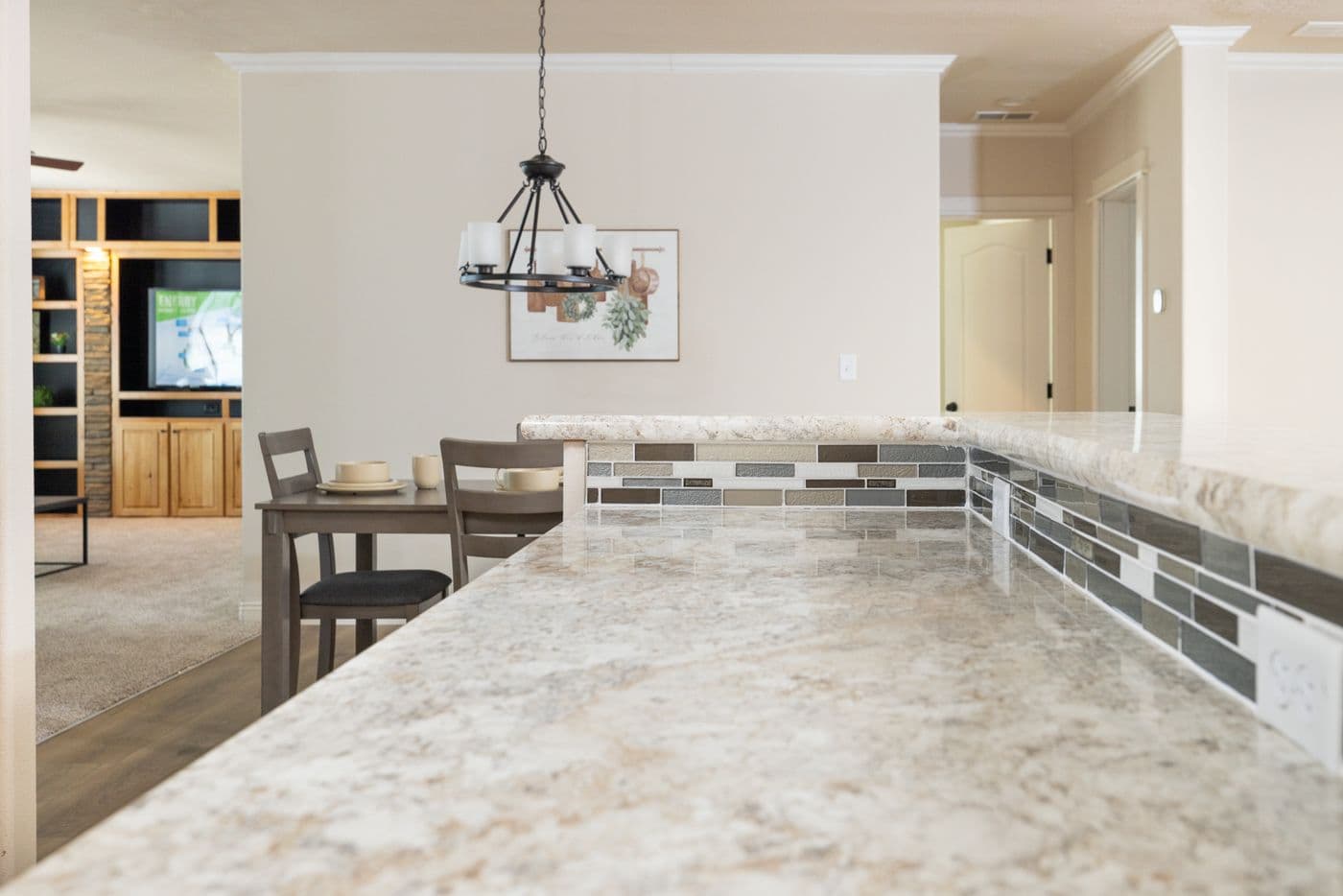 The TH601F                 CLAYTON Kitchen. This Manufactured Mobile Home features 3 bedrooms and 2 baths.