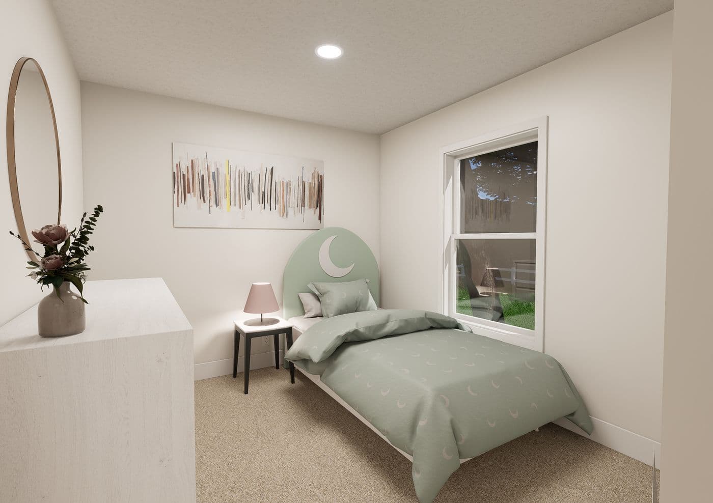 The ANNIVERSARY 2848 Guest Bedroom. This Manufactured Mobile Home features 3 bedrooms and 2 baths.