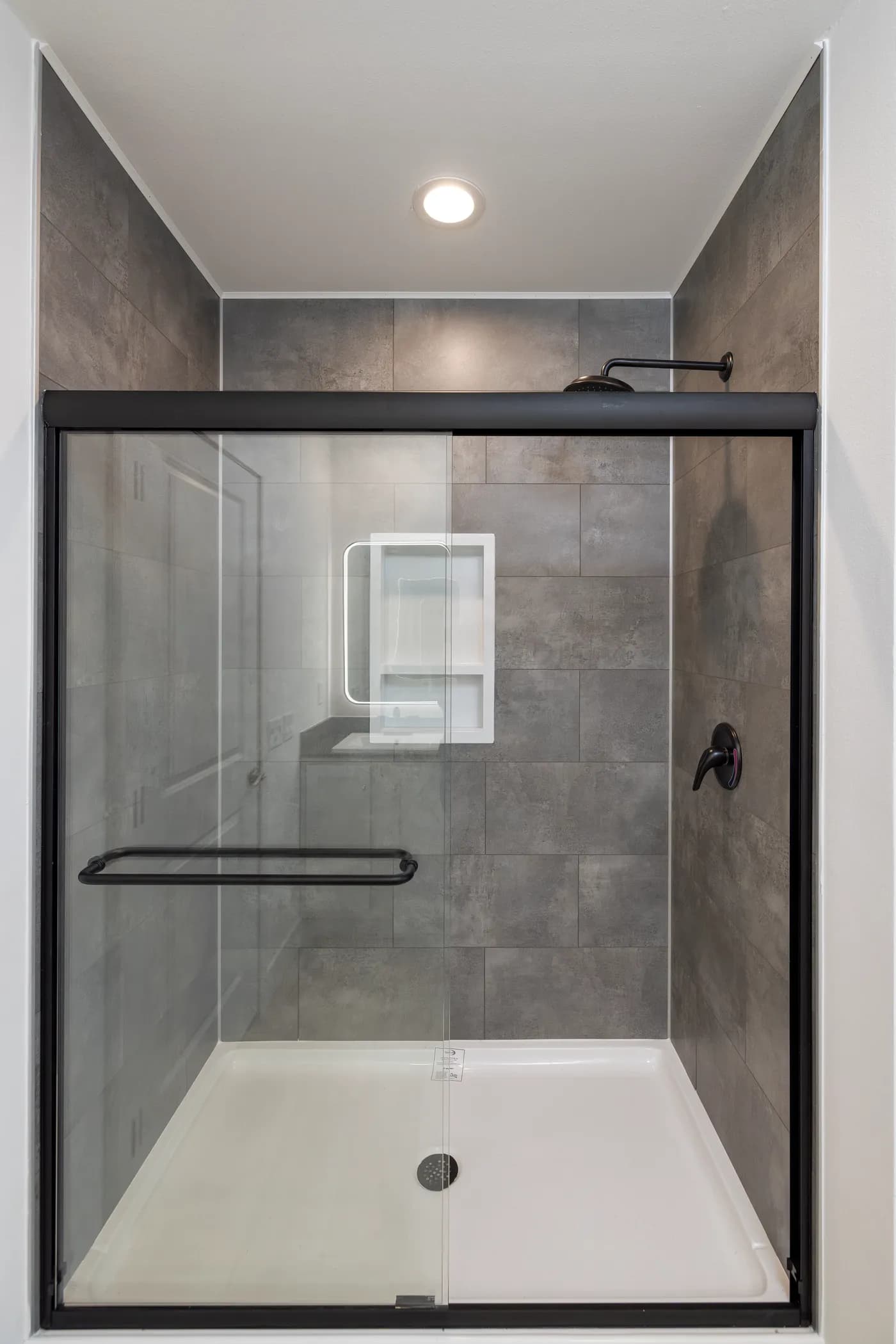 The WINSTON Primary Bathroom. This Manufactured Mobile Home features 3 bedrooms and 2 baths.