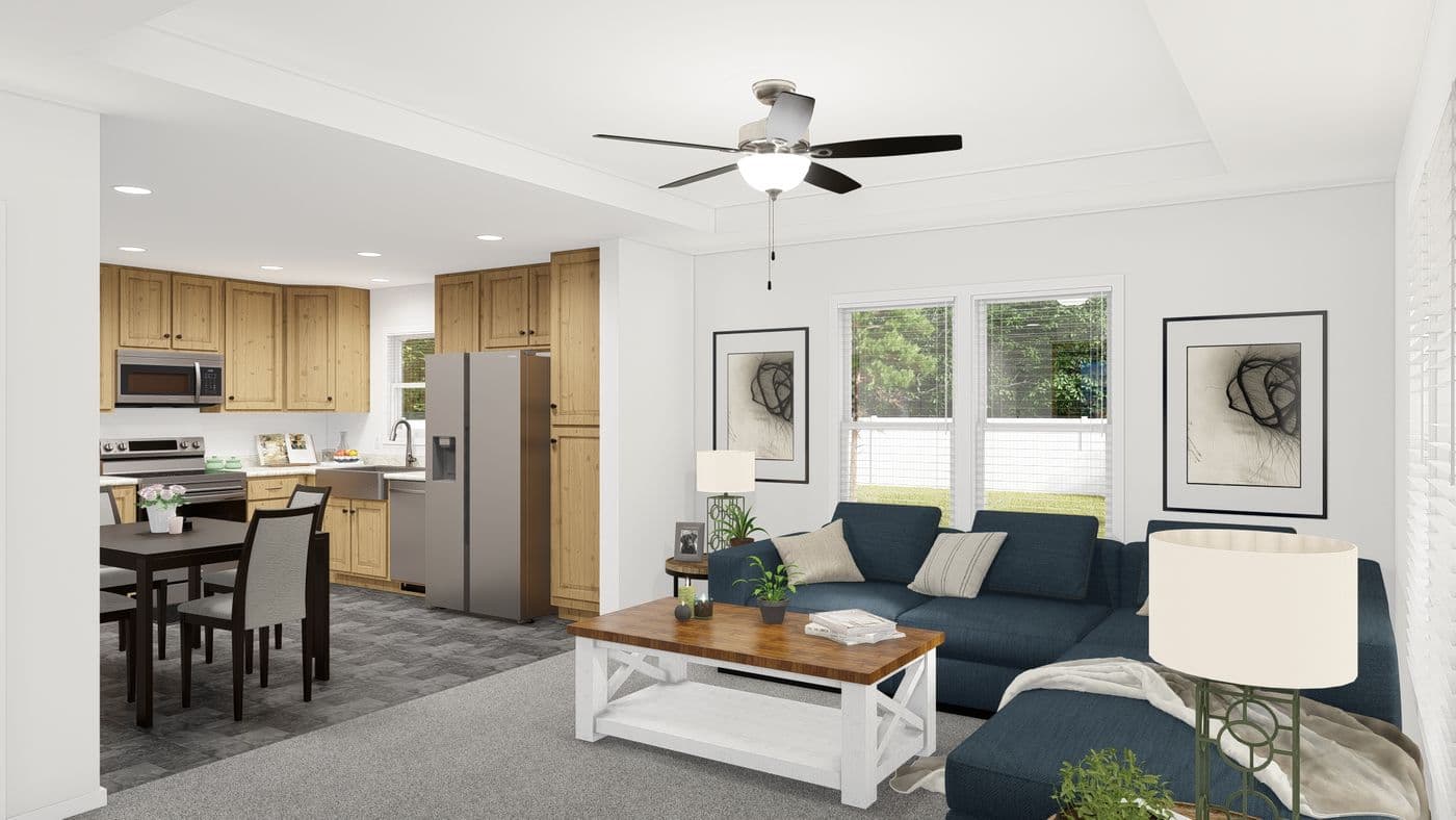 The ING382F REDWOOD II          GW Foyer. This Manufactured Mobile Home features 2 bedrooms and 2 baths.
