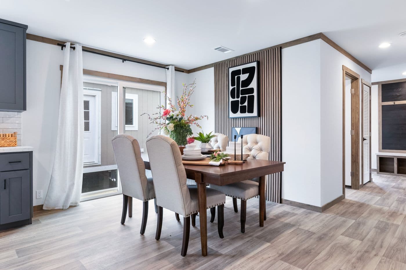 The FARM 3 FLEX Dining Area. This Manufactured Mobile Home features 3 bedrooms and 2 baths.