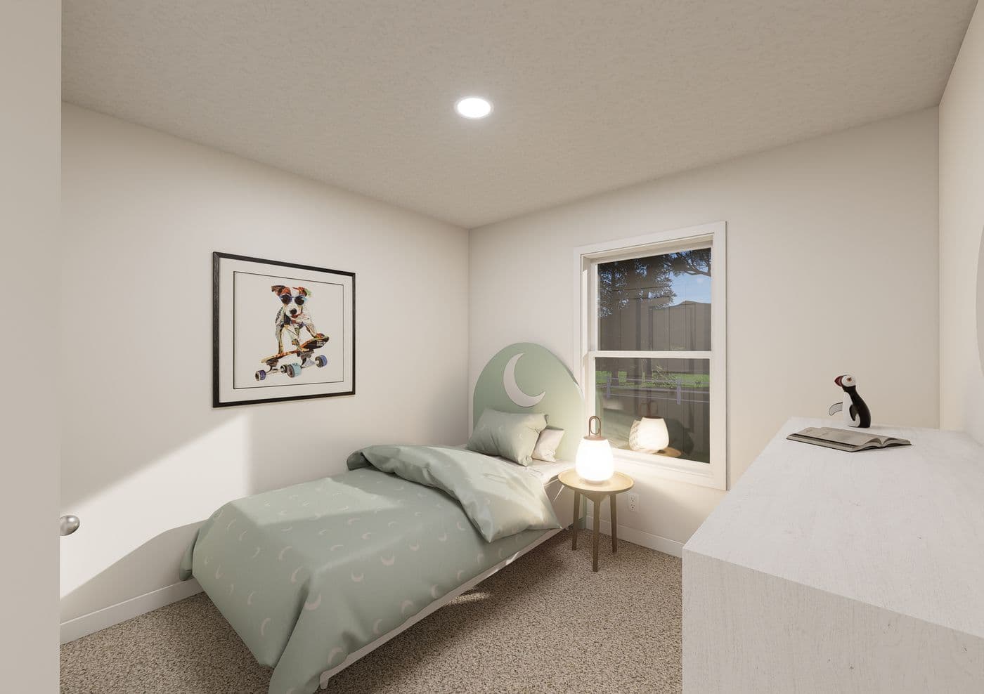 The 5036 IMAGINE Guest Bedroom. This Manufactured Mobile Home features 3 bedrooms and 2 baths.