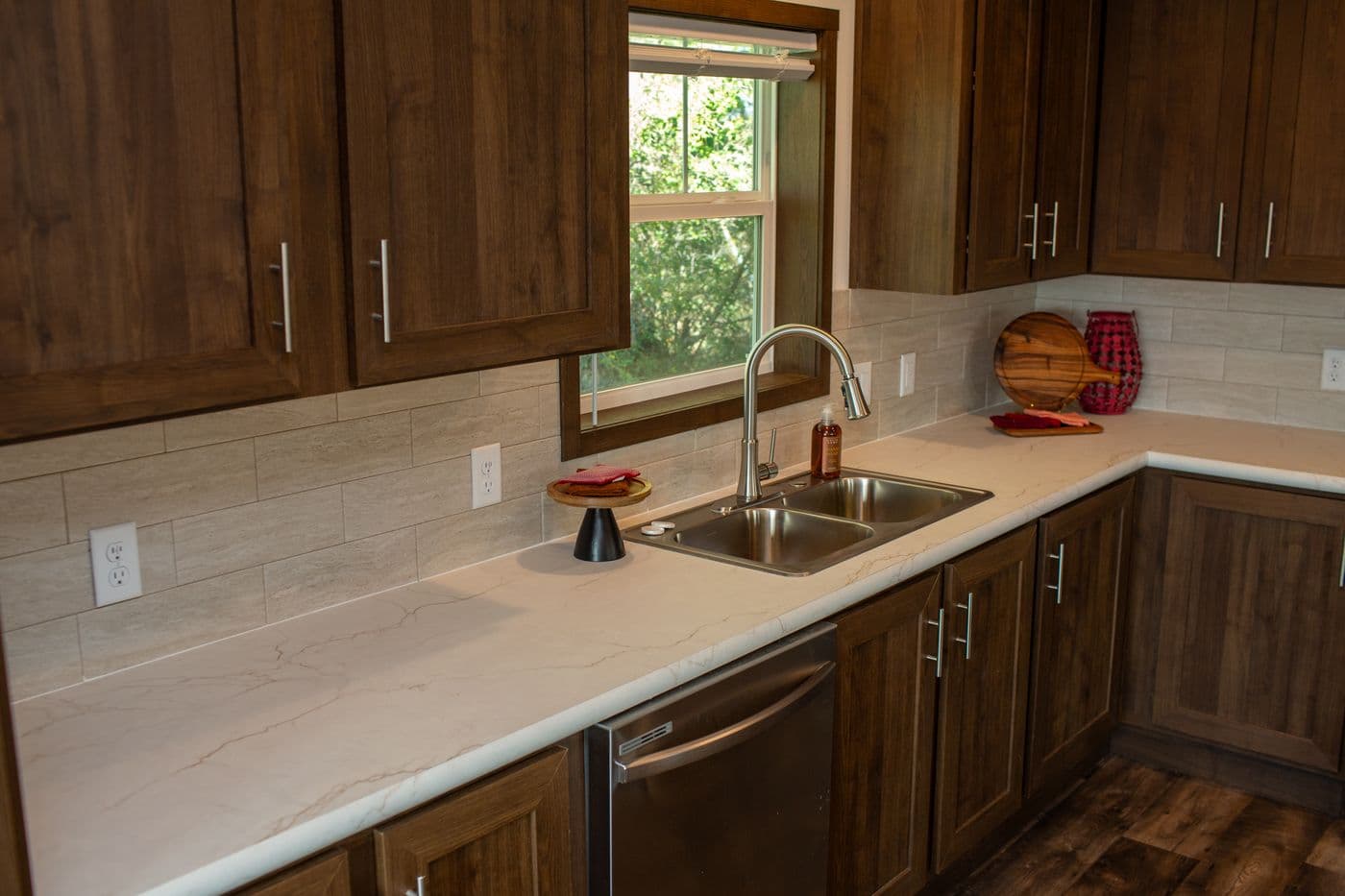 The RAMSEY 75 MOD Kitchen. This Modular Home features 4 bedrooms and 2 baths.