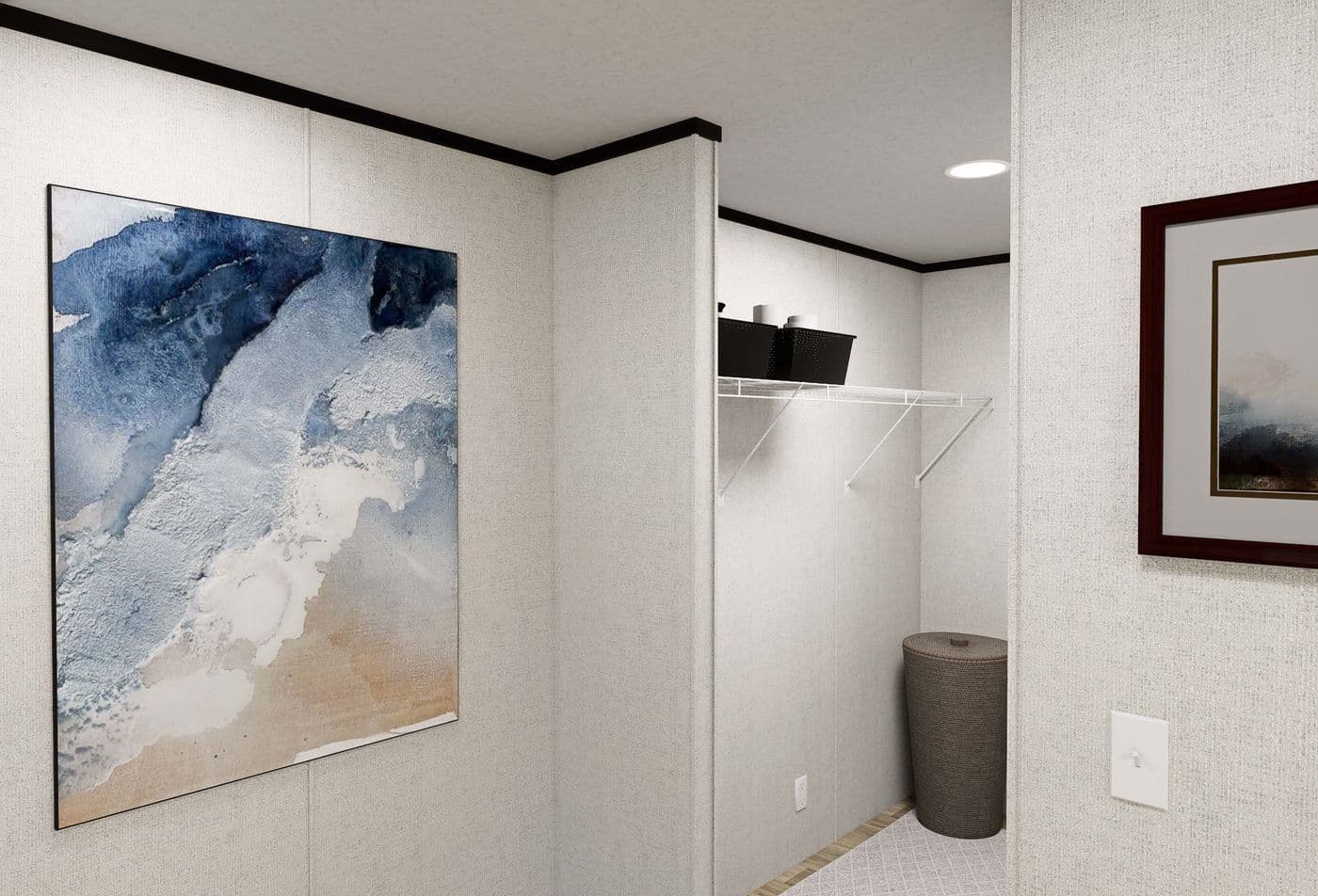 The HORIZON DAWN Utility Room. This Manufactured Mobile Home features 3 bedrooms and 2 baths.