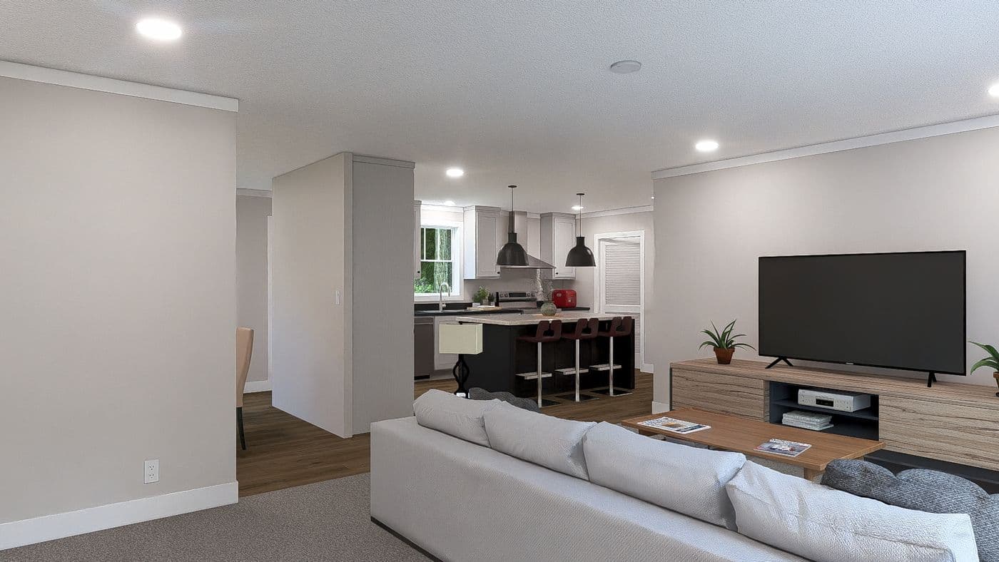 The SHOUT Foyer. This Modular Home features 3 bedrooms and 2 baths.