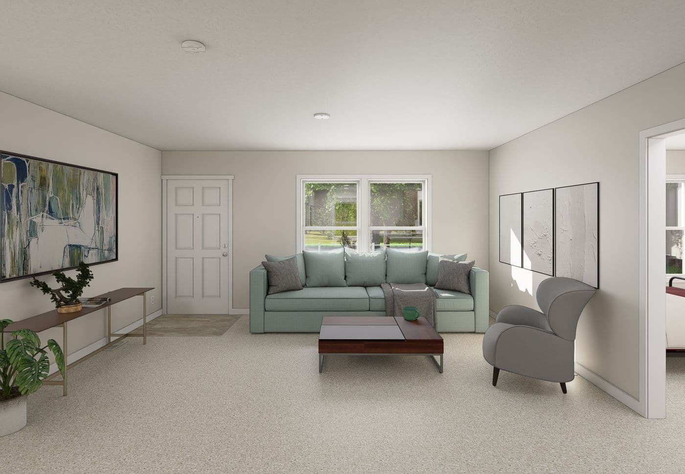The 5019 IMAGINE Living Room. This Manufactured Mobile Home features 3 bedrooms and 2 baths.
