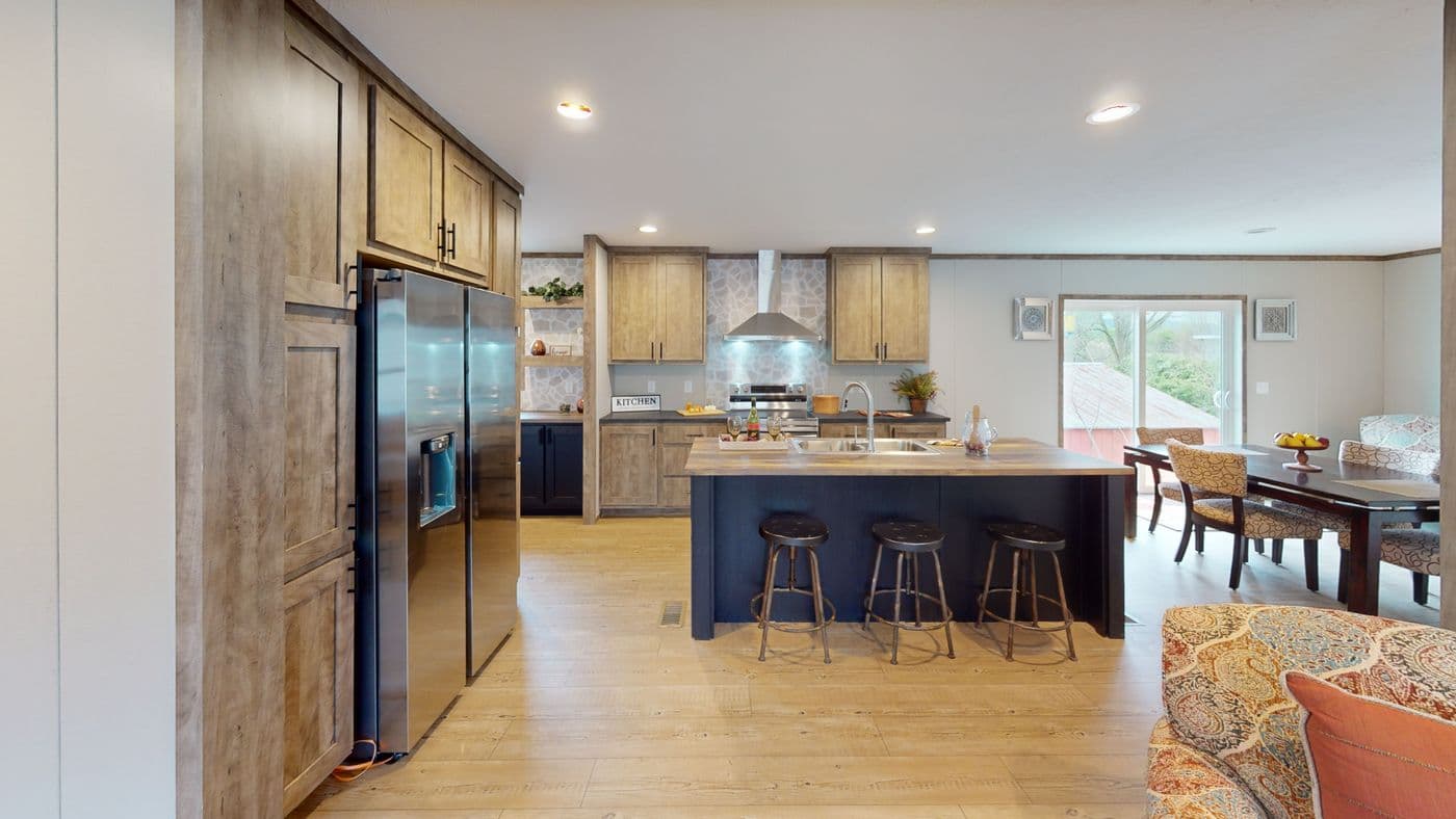 The BOONE Kitchen. This Manufactured Mobile Home features 4 bedrooms and 2 baths.