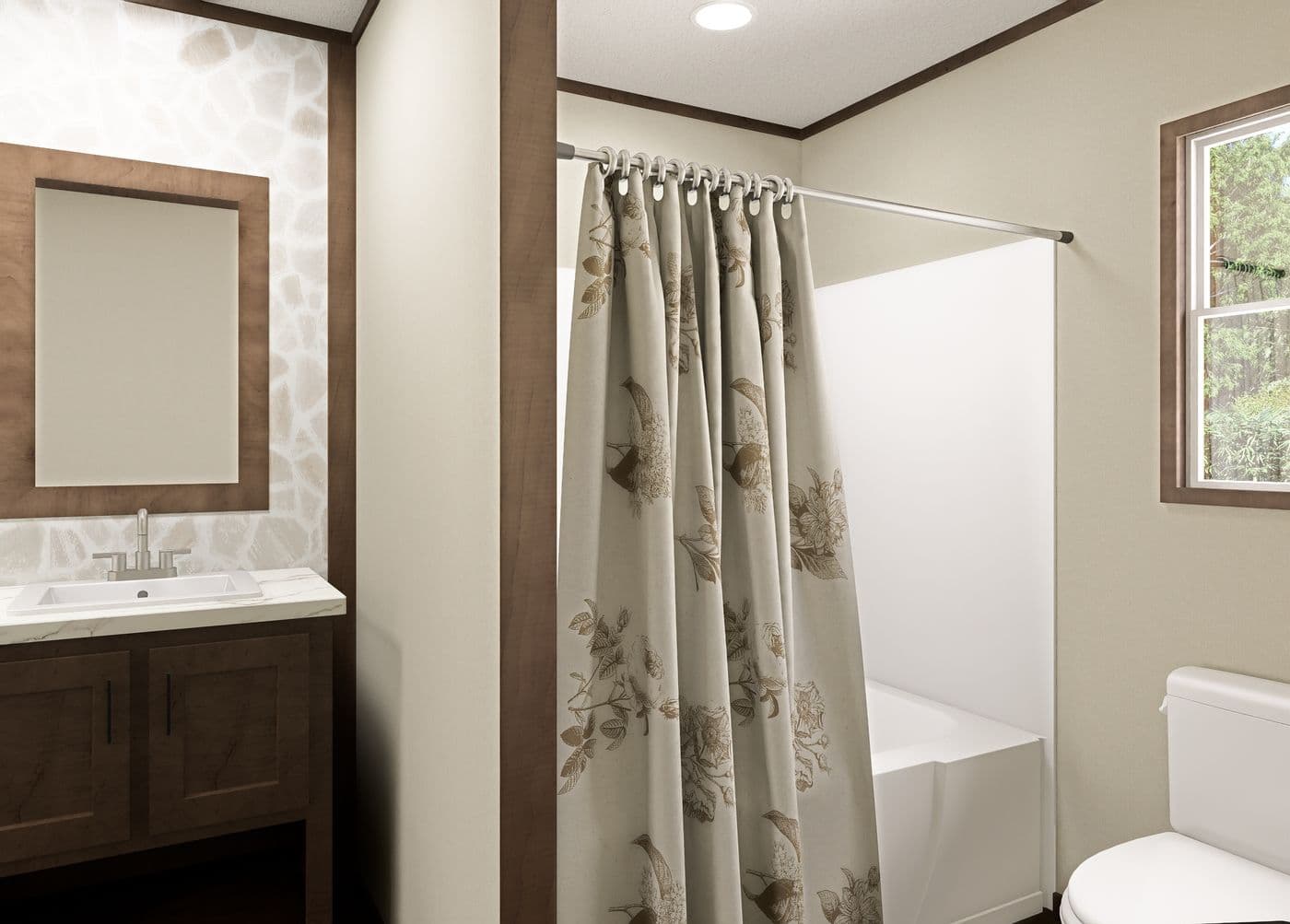 The DESOTO Exterior. This Manufactured Mobile Home features 3 bedrooms and 2 baths.