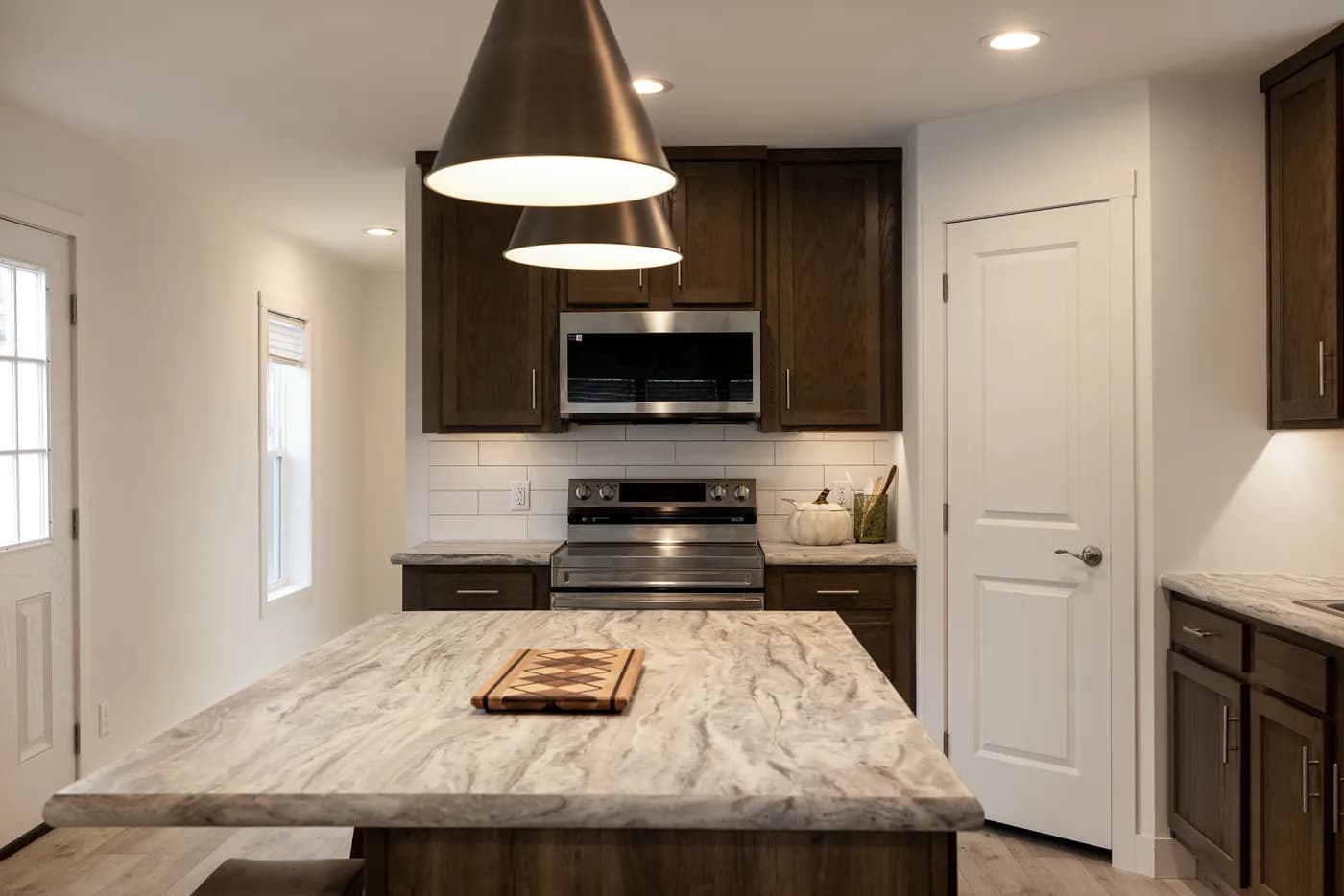 The RAMSEY 217-1 Kitchen. This Manufactured Mobile Home features 3 bedrooms and 2 baths.