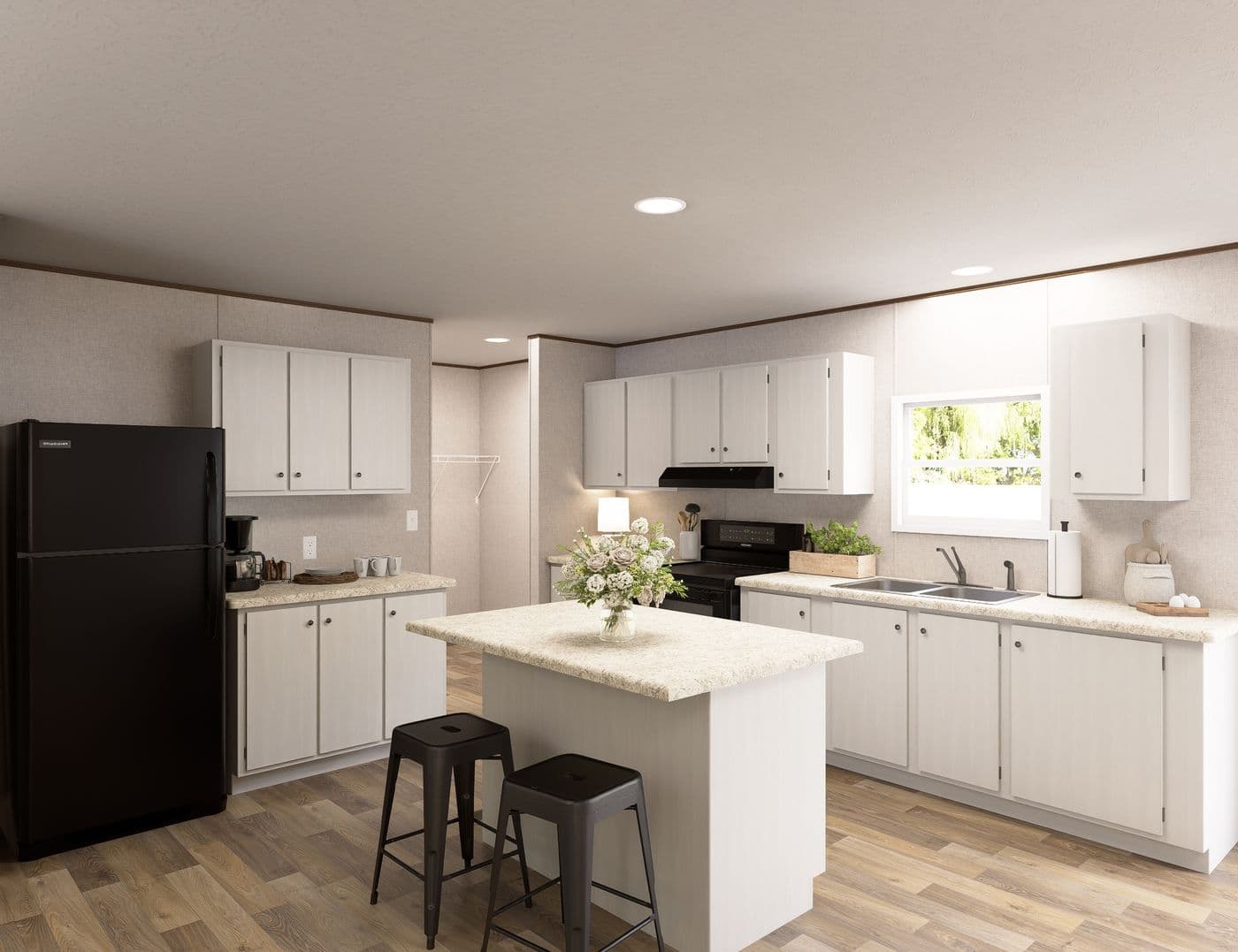 The SYCAMORE Kitchen. This Manufactured Mobile Home features 4 bedrooms and 2 baths.
