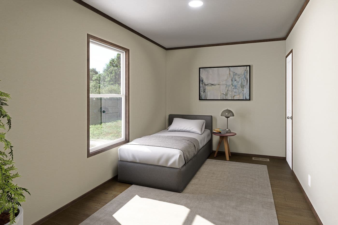The VOYAGE Guest Bedroom. This Manufactured Mobile Home features 3 bedrooms and 2 baths.