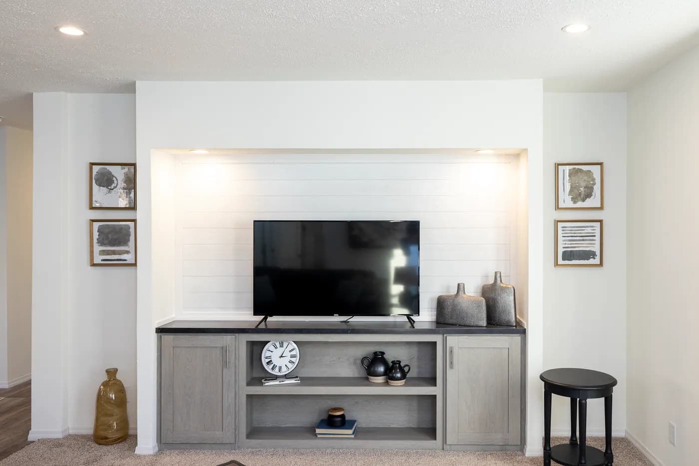 The ROOSEVELT Living Room. This Manufactured Mobile Home features 3 bedrooms and 2 baths.
