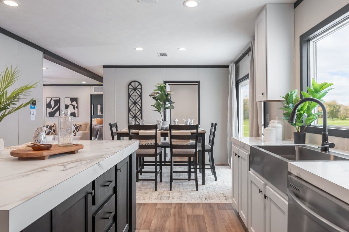 The THE ANNIVERSARY 2.1 Kitchen. This Manufactured Mobile Home features 3 bedrooms and 2 baths.