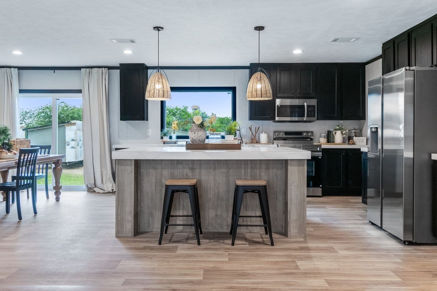The ODYSSEY Kitchen. This Manufactured Mobile Home features 4 bedrooms and 2 baths.