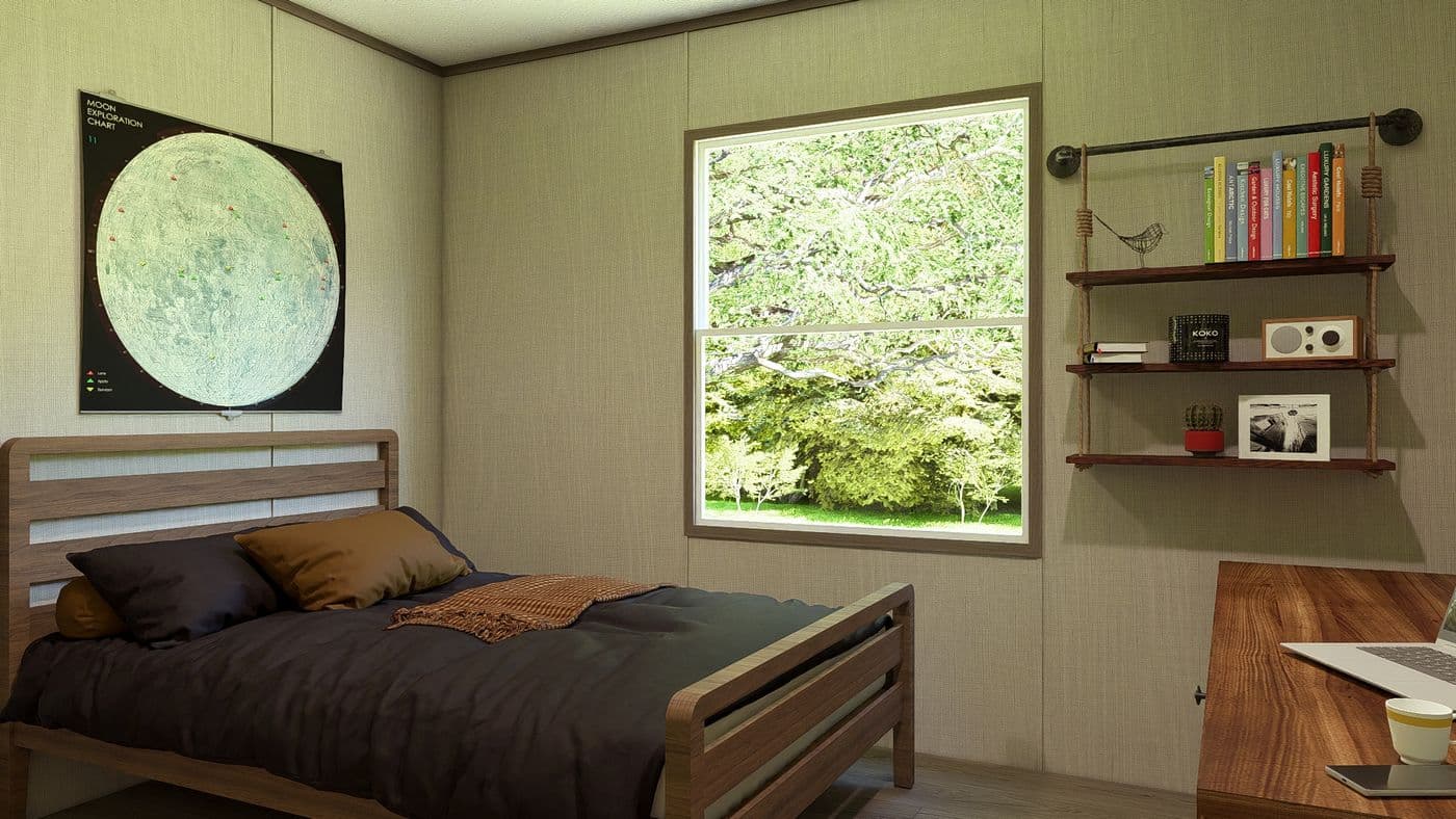 The LEGEND 28X56 4 BR Bedroom. This Manufactured Mobile Home features 4 bedrooms and 2 baths.