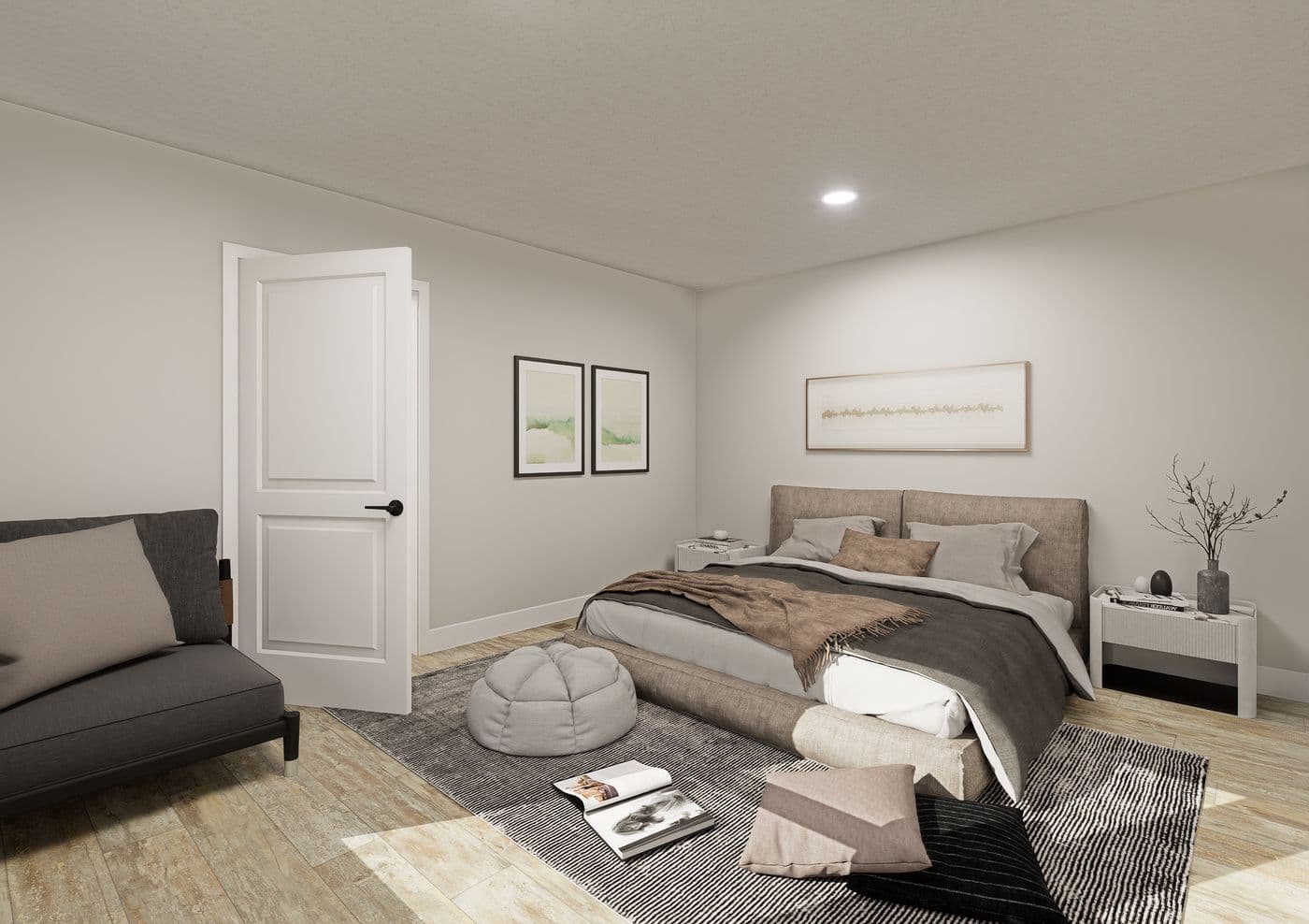 The ANNIVERSARY 1566 Primary Bedroom. This Manufactured Mobile Home features 2 bedrooms and 2 baths.