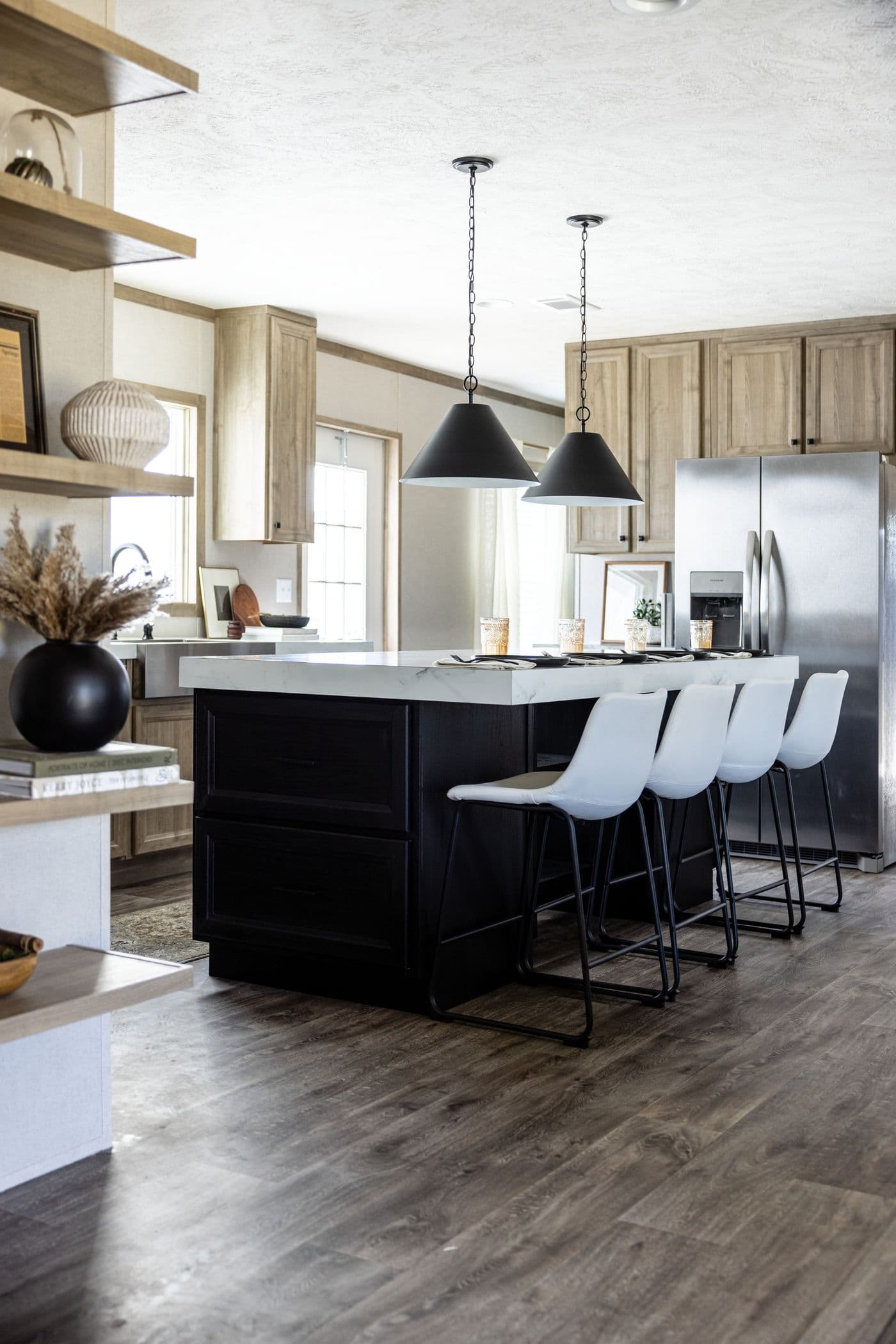 The STERLING ANNIVERSARY Kitchen. This Manufactured Mobile Home features 3 bedrooms and 2 baths.