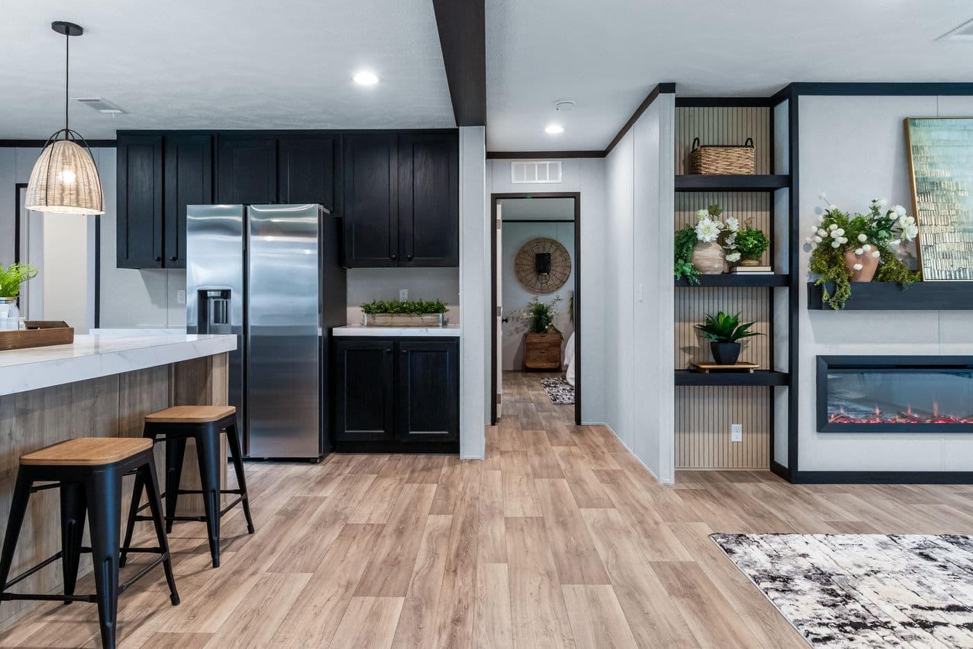The ODYSSEY Kitchen. This Manufactured Mobile Home features 4 bedrooms and 2 baths.
