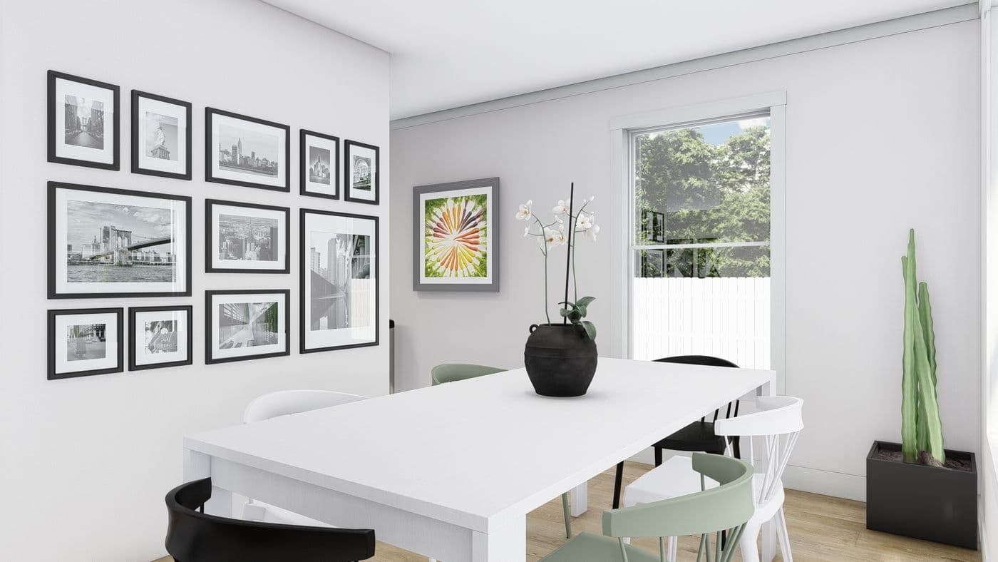 The STAYIN' ALIVE Dining Area. This Manufactured Mobile Home features 3 bedrooms and 2 baths.