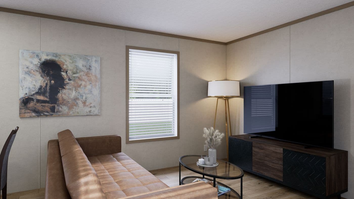 The 6014-CC02 CLEARPATH 60 Living Room. This Manufactured Mobile Home features 2 bedrooms and 2 baths.