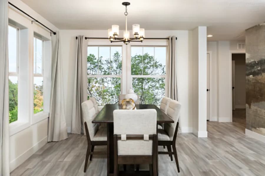 The STRATFORD PL 6630-MS062 SECT Dining Room. This Manufactured Mobile Home features 3 bedrooms and 2 baths.