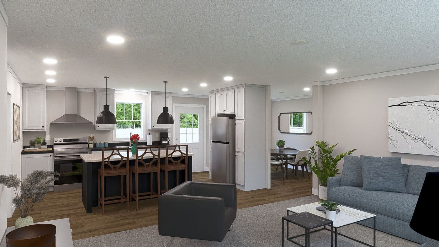 The BROWN EYED GIRL Foyer. This Modular Home features 4 bedrooms and 2 baths.