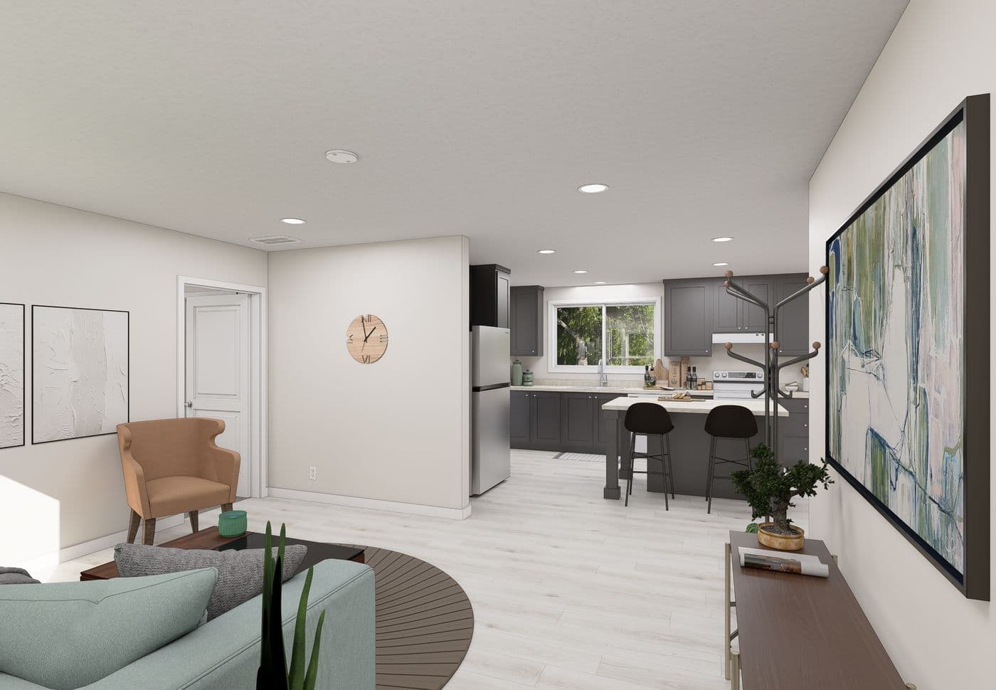 The 5022 IMAGINE Foyer. This Manufactured Mobile Home features 3 bedrooms and 2 baths.
